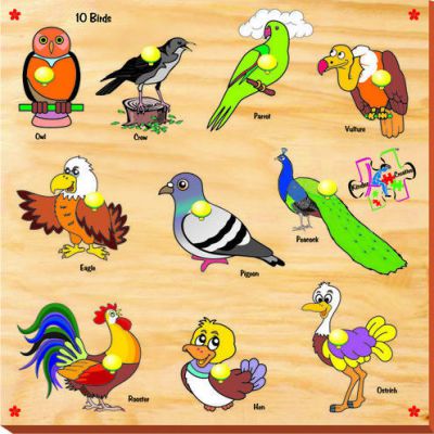 10 Birds with Knobs